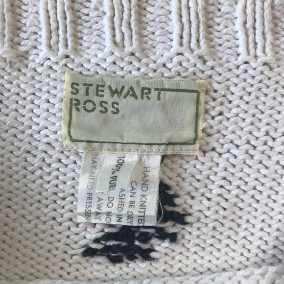 Vintage Collectible Stewart Ross Hand-Knit Watermelon Sweater - Picture 5 of 7